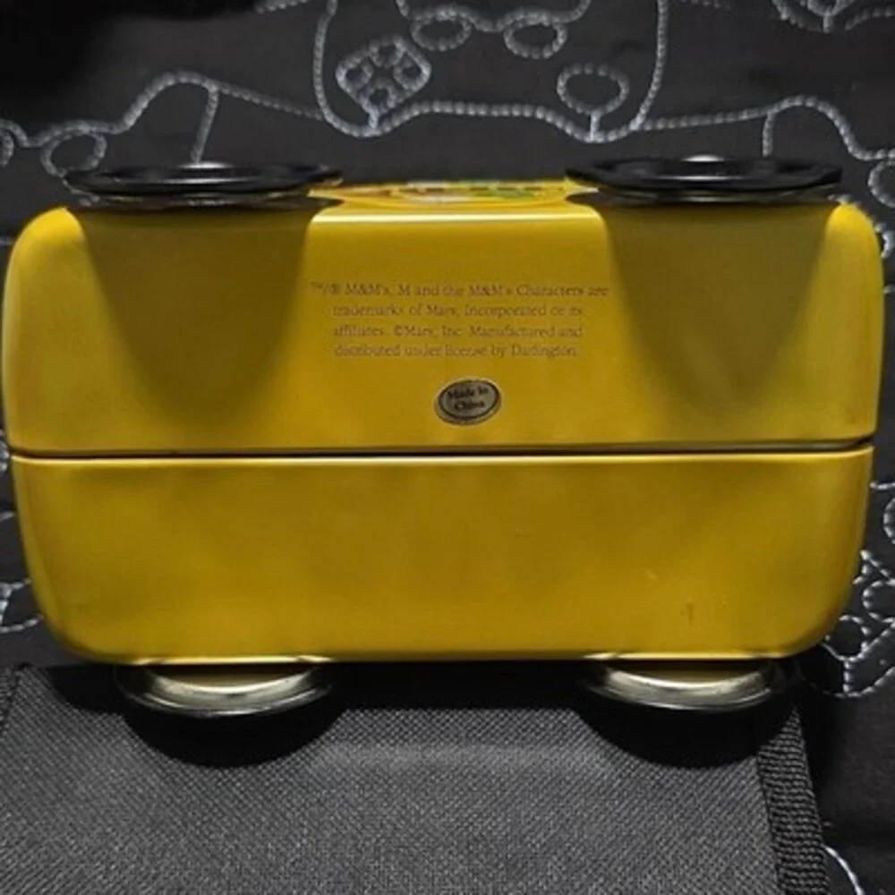 M & M Yellow Volkswagen Tin Car